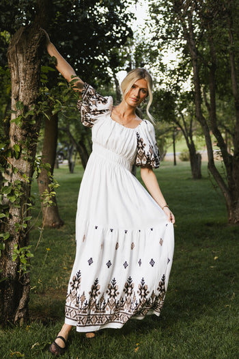 Alder Embroidered Maxi Dress