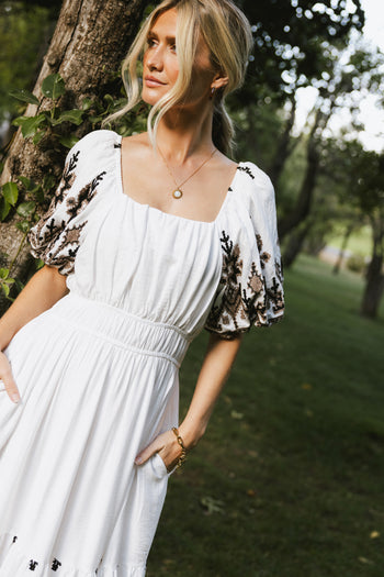 Alder Embroidered Maxi Dress