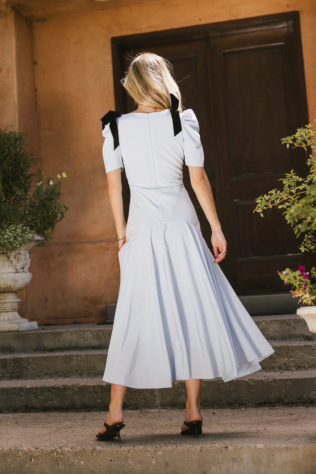 Nellie Drop Waist Maxi Dress in Blue Nellie Drop Waist Maxi Dress in Blue