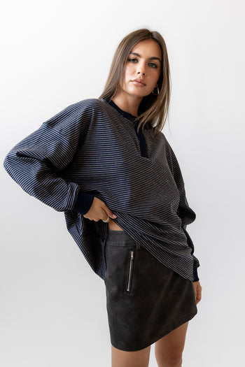 Oversized Striped Top