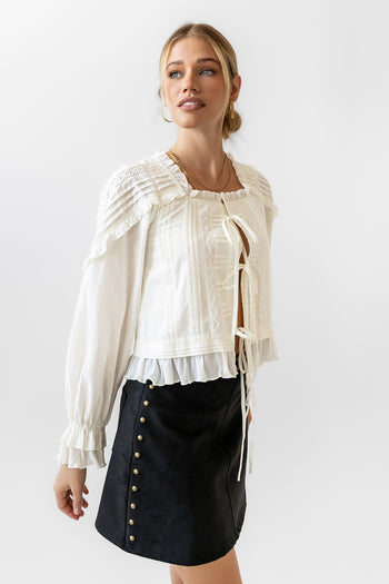 Studded Mini Skirt