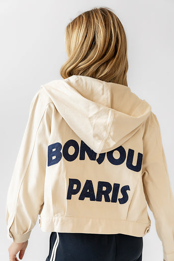 BONJOUR PARIS GRAHIC JACKET 