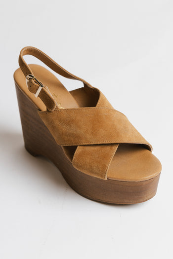 Ross Suede Wedge Sandal