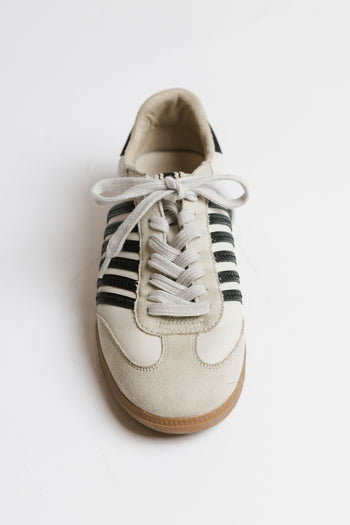 Stevie Striped Sneaker in Black - FINAL SALE