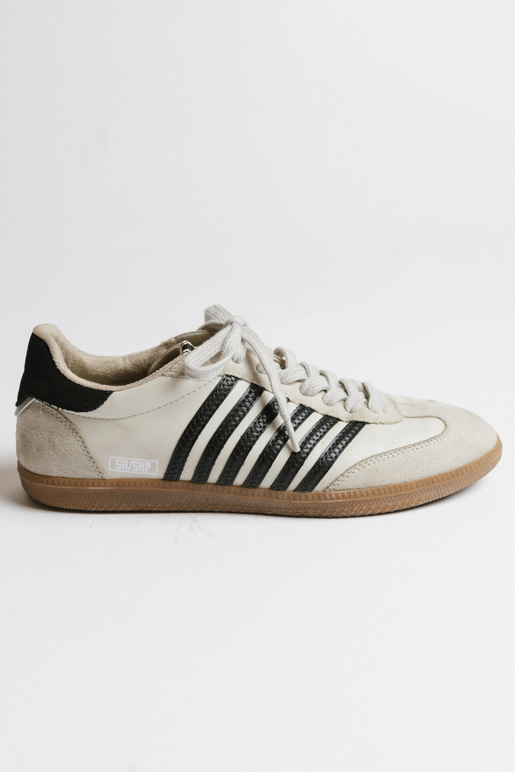 Stevie Striped Sneaker in Black - FINAL SALE
