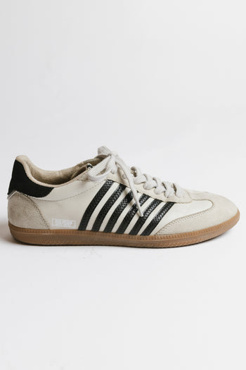 Stevie Striped Sneaker in Black - FINAL SALE