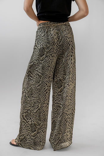 snake print pants