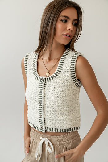 BUTTON UP TANK TOP 