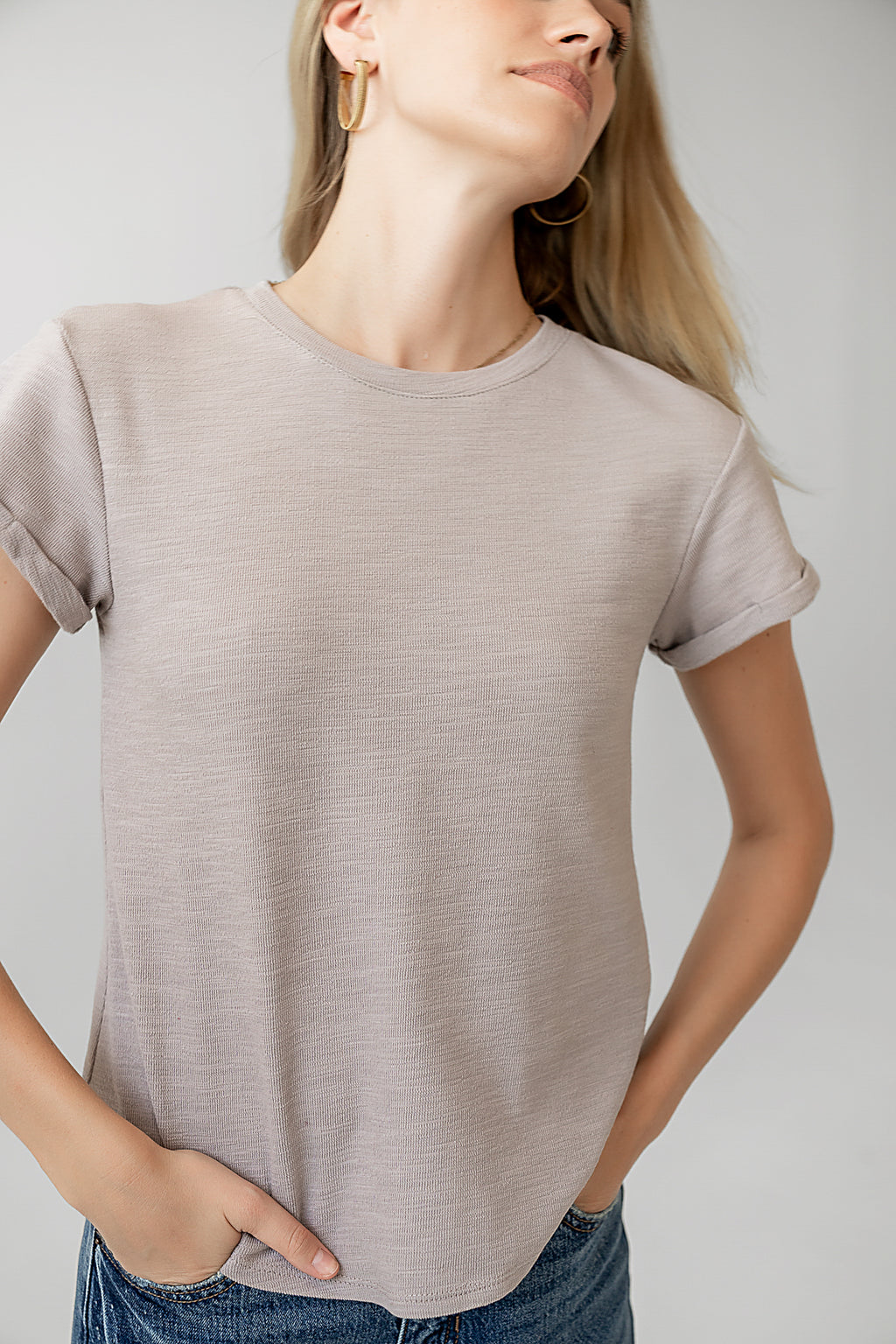 HIGH NECK TEE SHIRT 