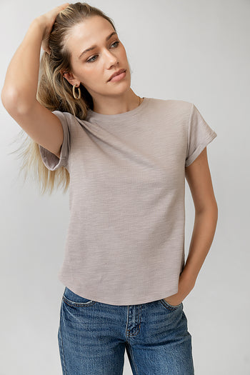 ROLLED SHORT SLEEEVES 