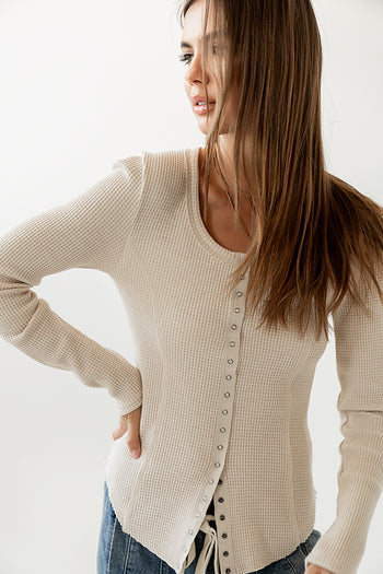 Waffle Knit Top 
