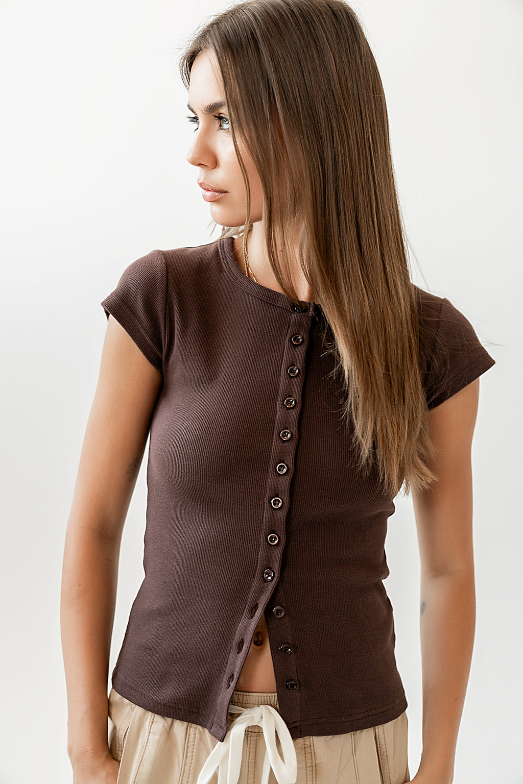  Button Up Tee