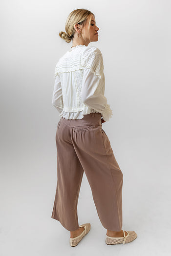  Cropped Wide Leg Pants 