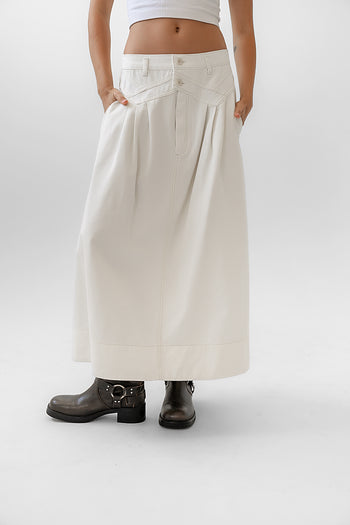  Denim Maxi Skirt