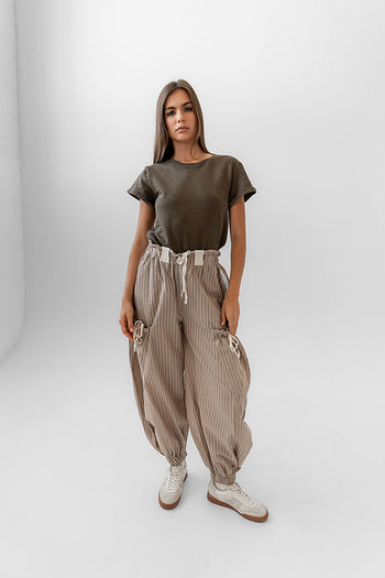  Striped Baggy Pants 