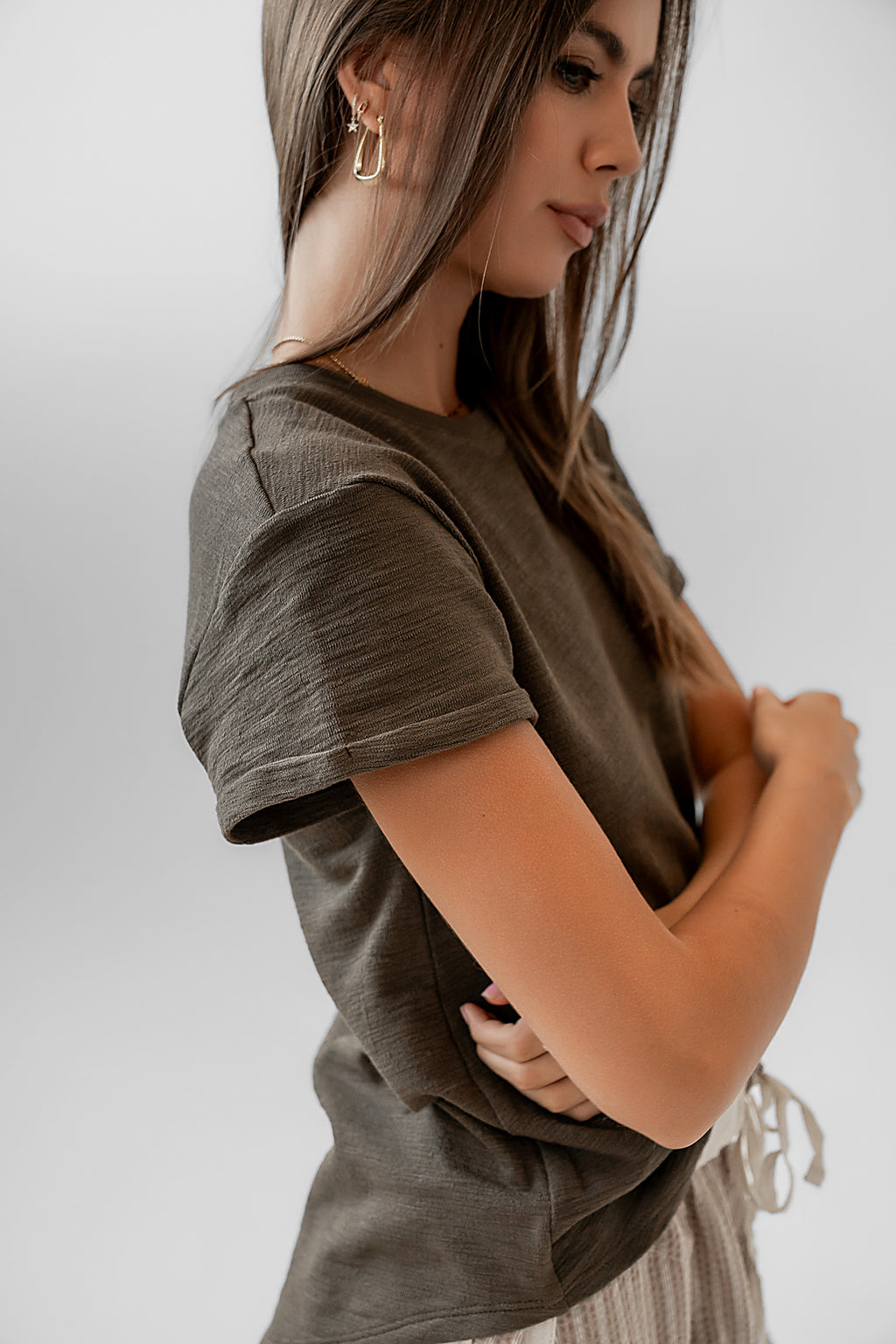 Rolled Sleeve Shirt 