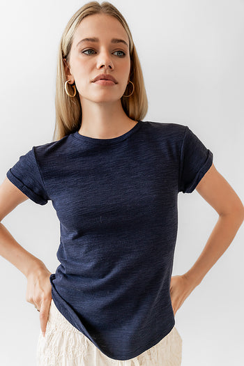 BASIC NAVY TEE SHIRT