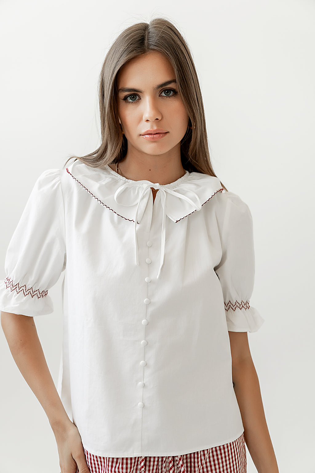 WHITE SHORT SLEEVE TOP 