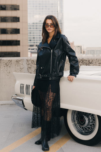 Tatum Lace Maxi Skirt in Black - FINAL SALE