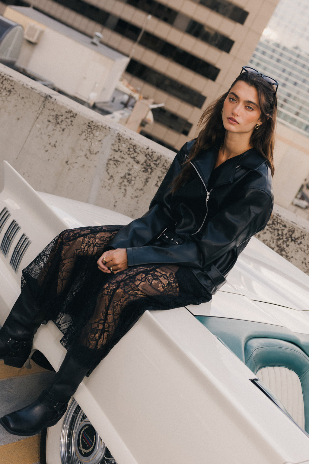 Tatum Lace Maxi Skirt in Black - FINAL SALE