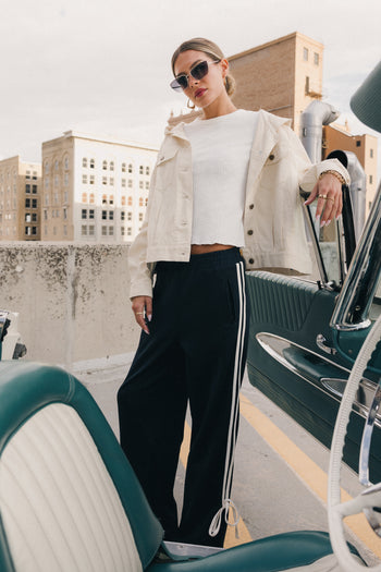 Astrid Track Pants in Navy