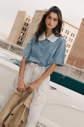 Pierce Denim Blouse