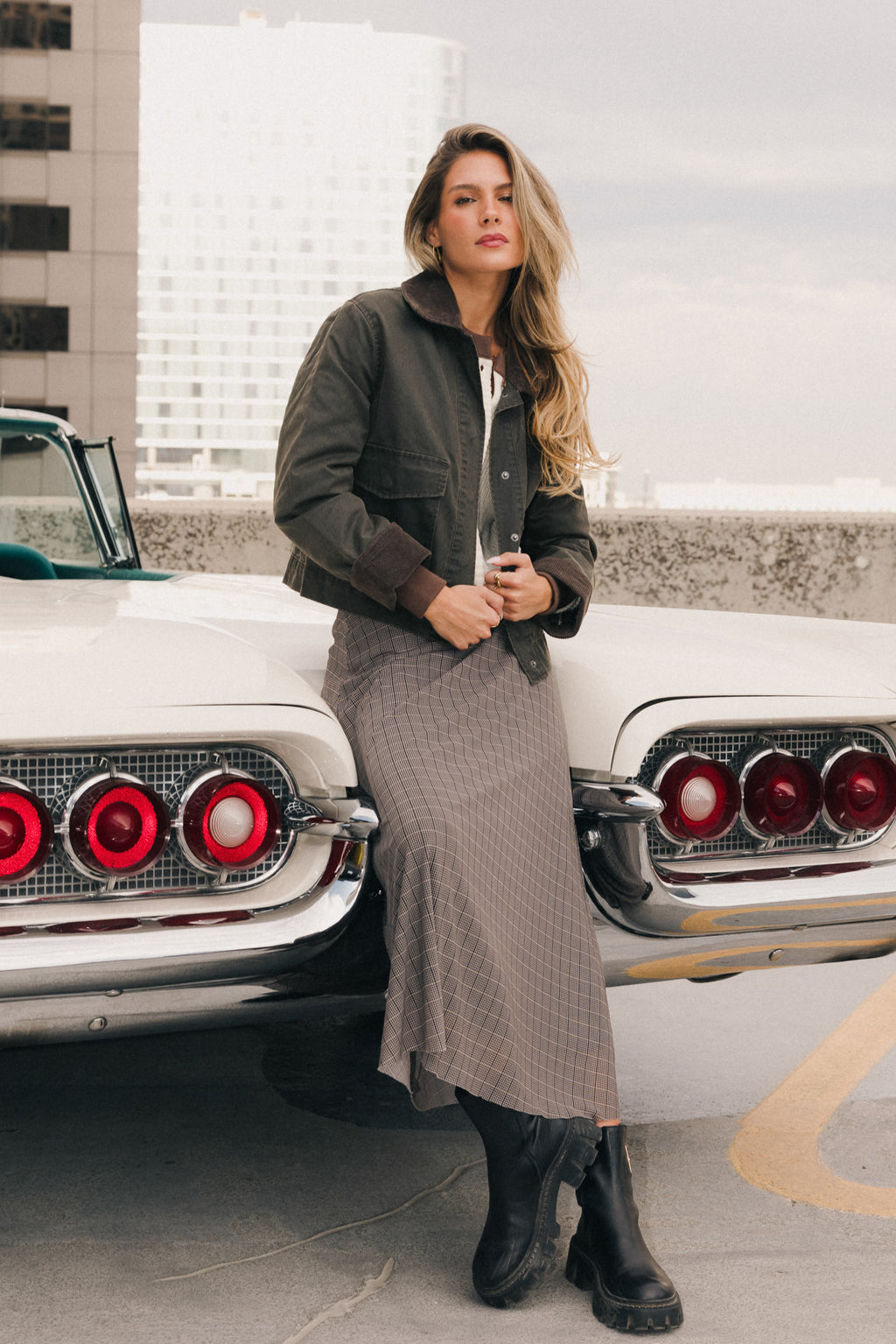 Nellie Plaid Maxi Skirt