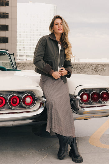 Nellie Plaid Maxi Skirt