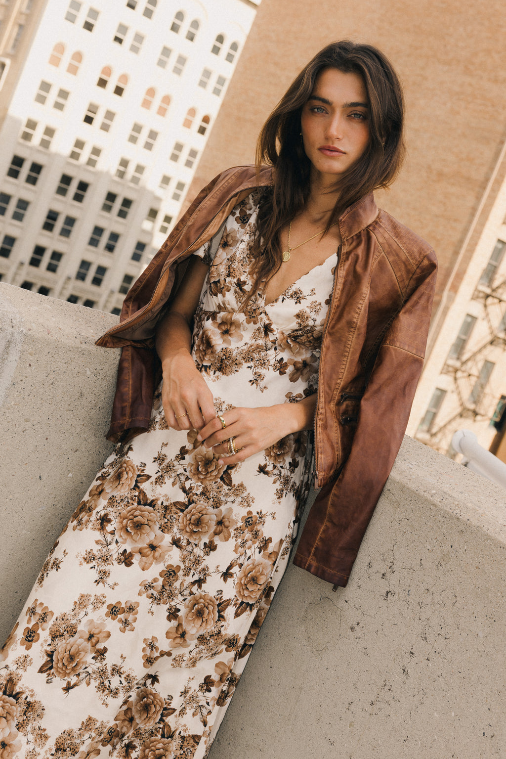 BROW FLORAL PRINT