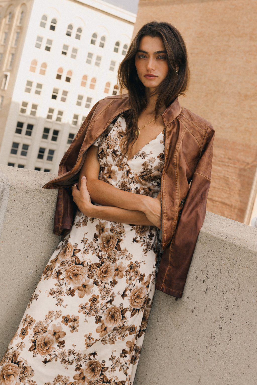 SHORT SLEEVE MAXI DRESS