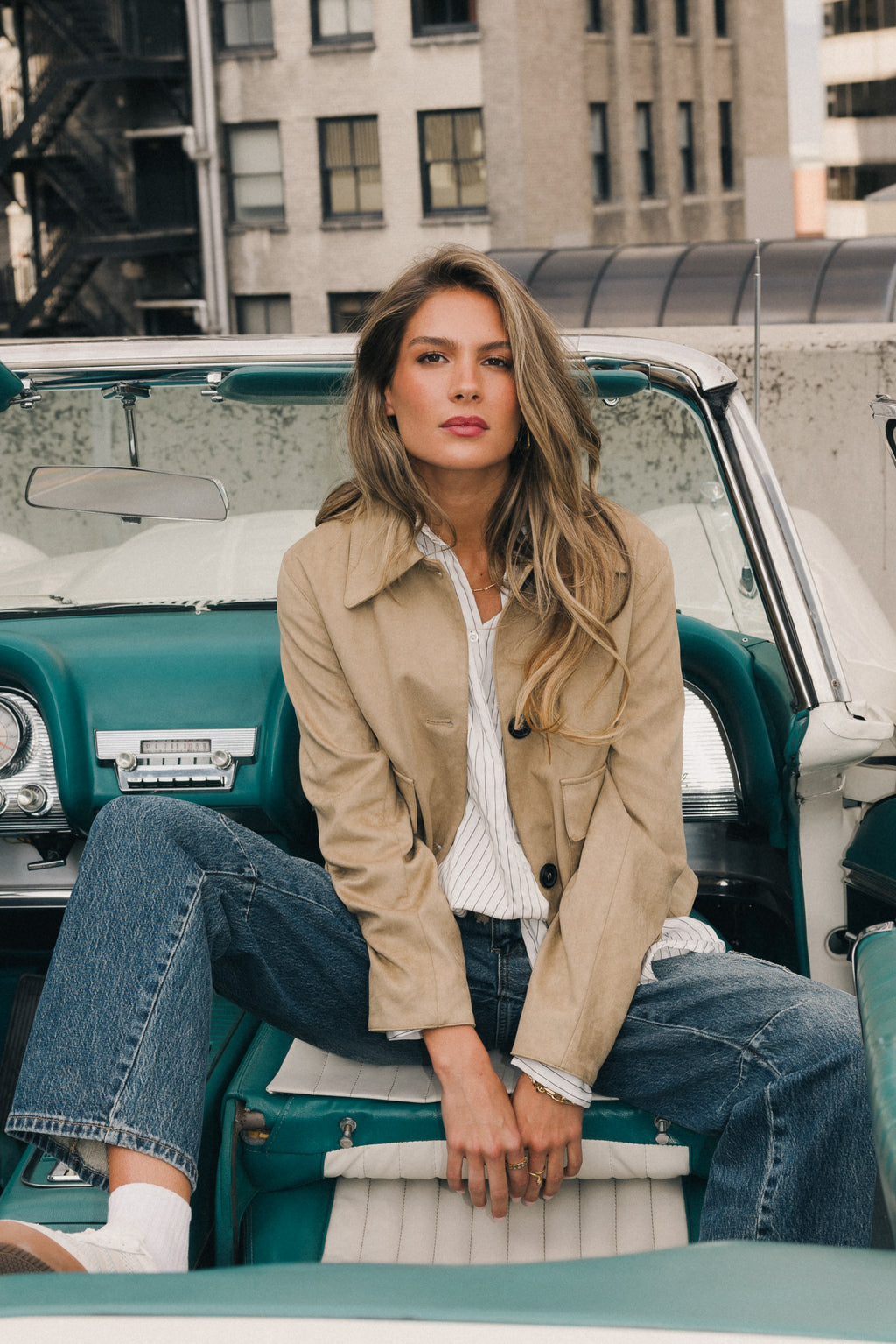 button up jacket with a collar
