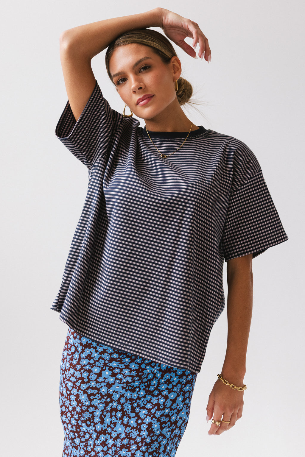 Salem Knit Top in Navy - FINAL SALE
