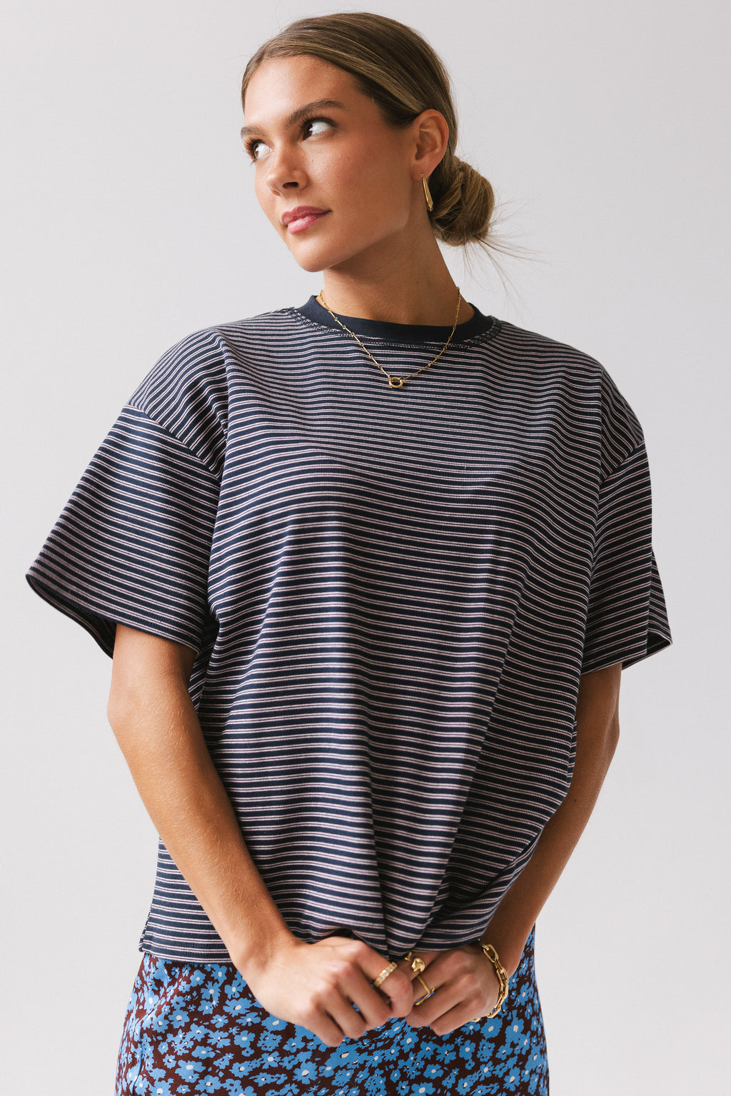 Salem Knit Top in Navy - FINAL SALE
