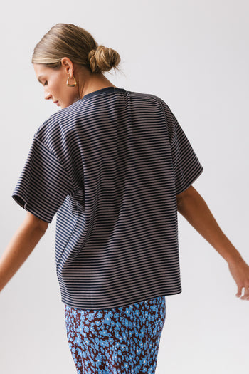 Salem Knit Top in Navy - FINAL SALE