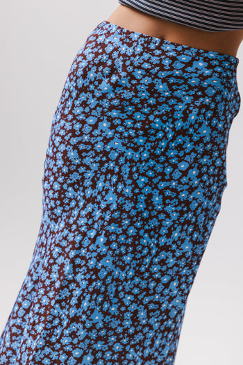 Floral Skirt in blue