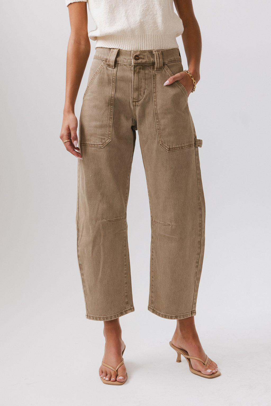 Two Exposed Hand Pockets