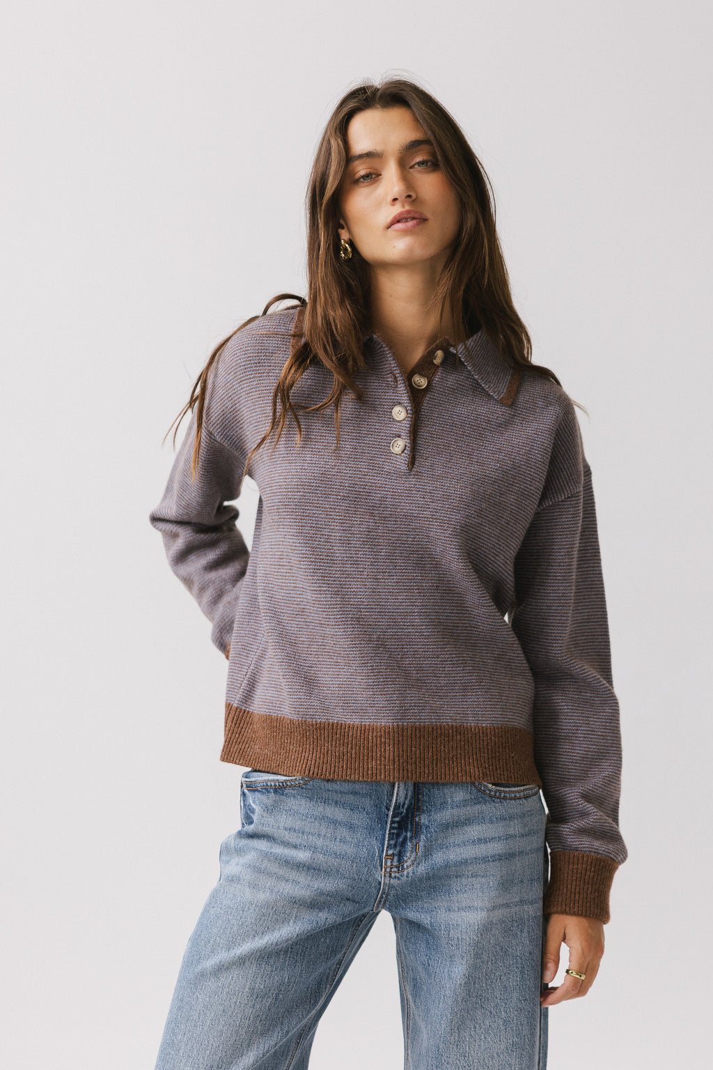 Contrast Ribbed Hemlines