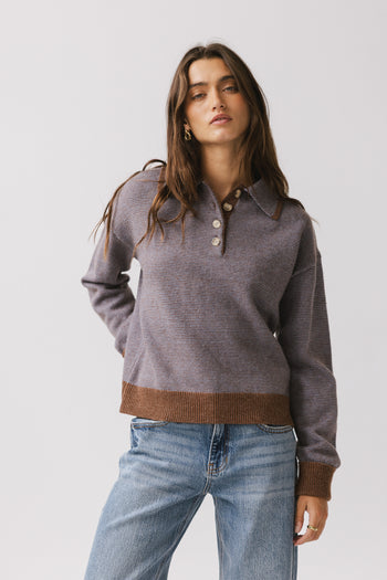 Contrast Ribbed Hemlines