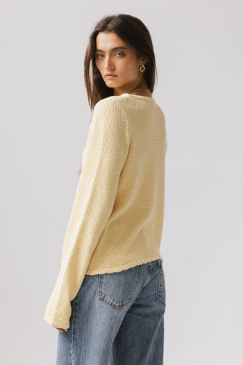 Cardigan in Yellow