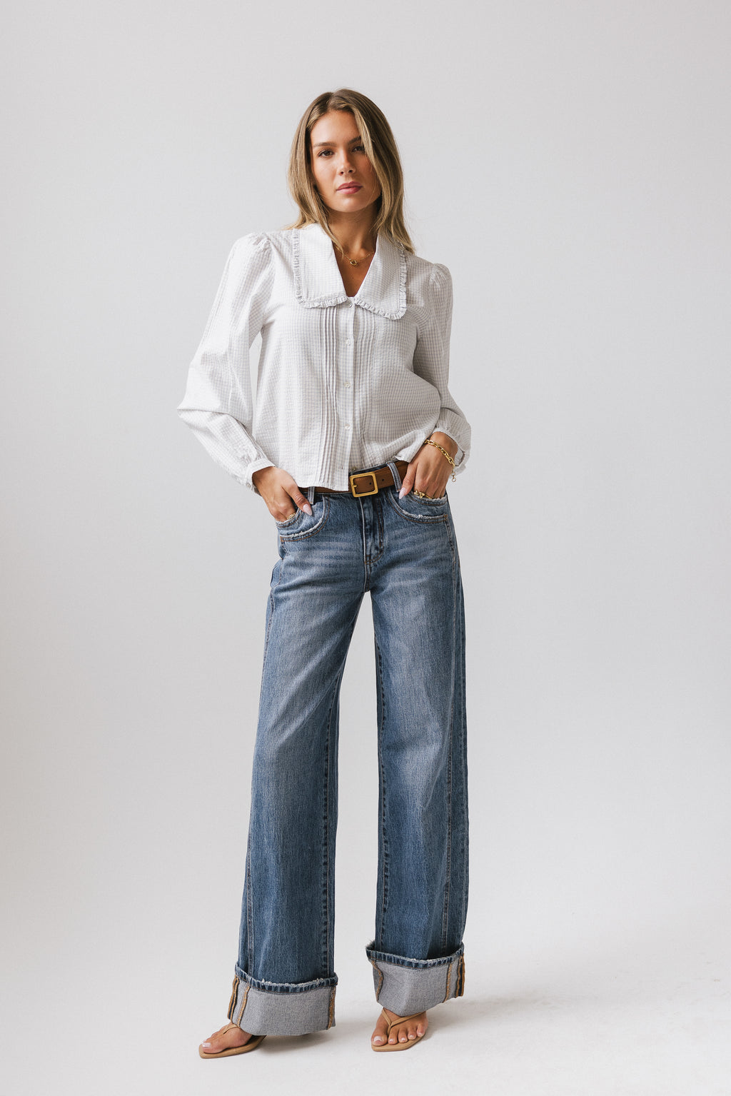 collared blouse 