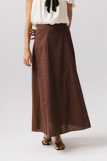 Pleated Maxi Skirt