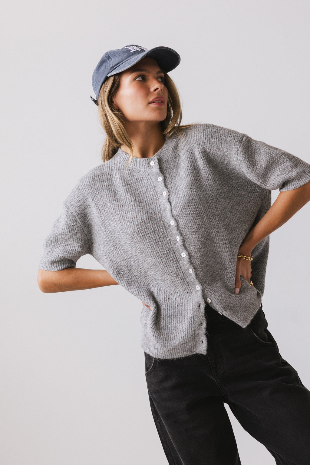 Front Button Closure