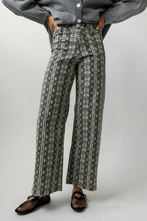Brynn Snake Print Pants - FINAL SALE