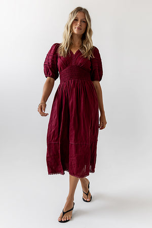 Tammia Ric Rac Midi Dress - FINAL SALE