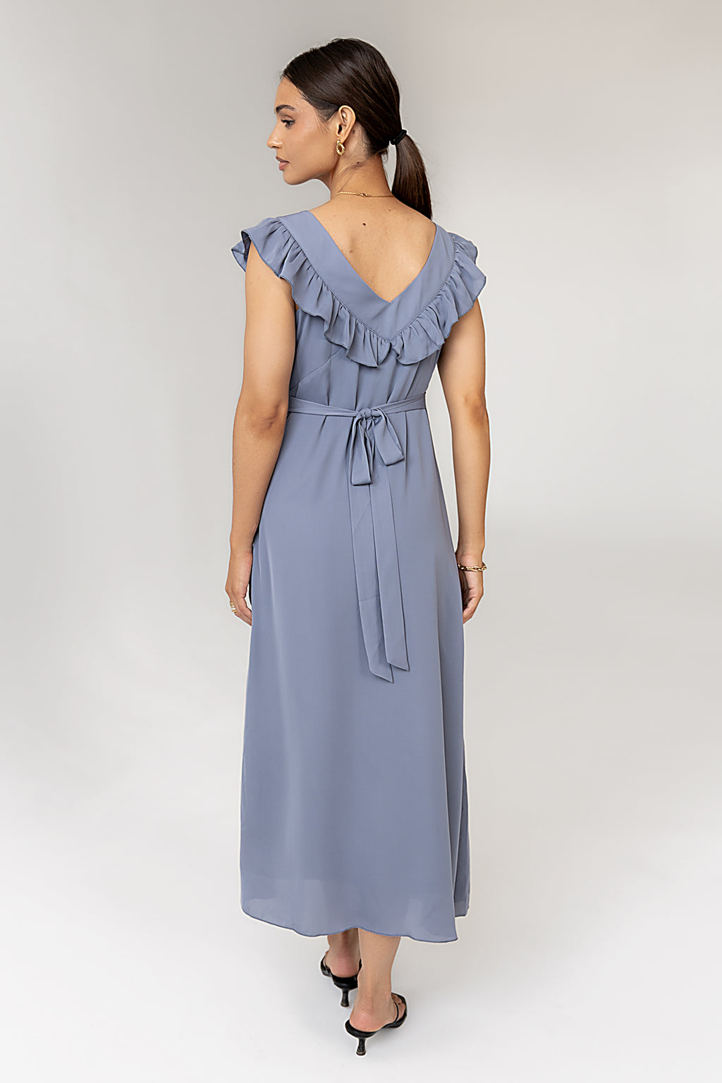 bohme blue dress Demi Maxi Dress in Slate Blue XL / Slate Blue