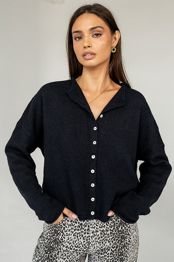 lonng sleeve button front cardigan