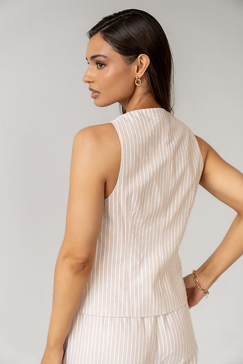  Striped Vest 