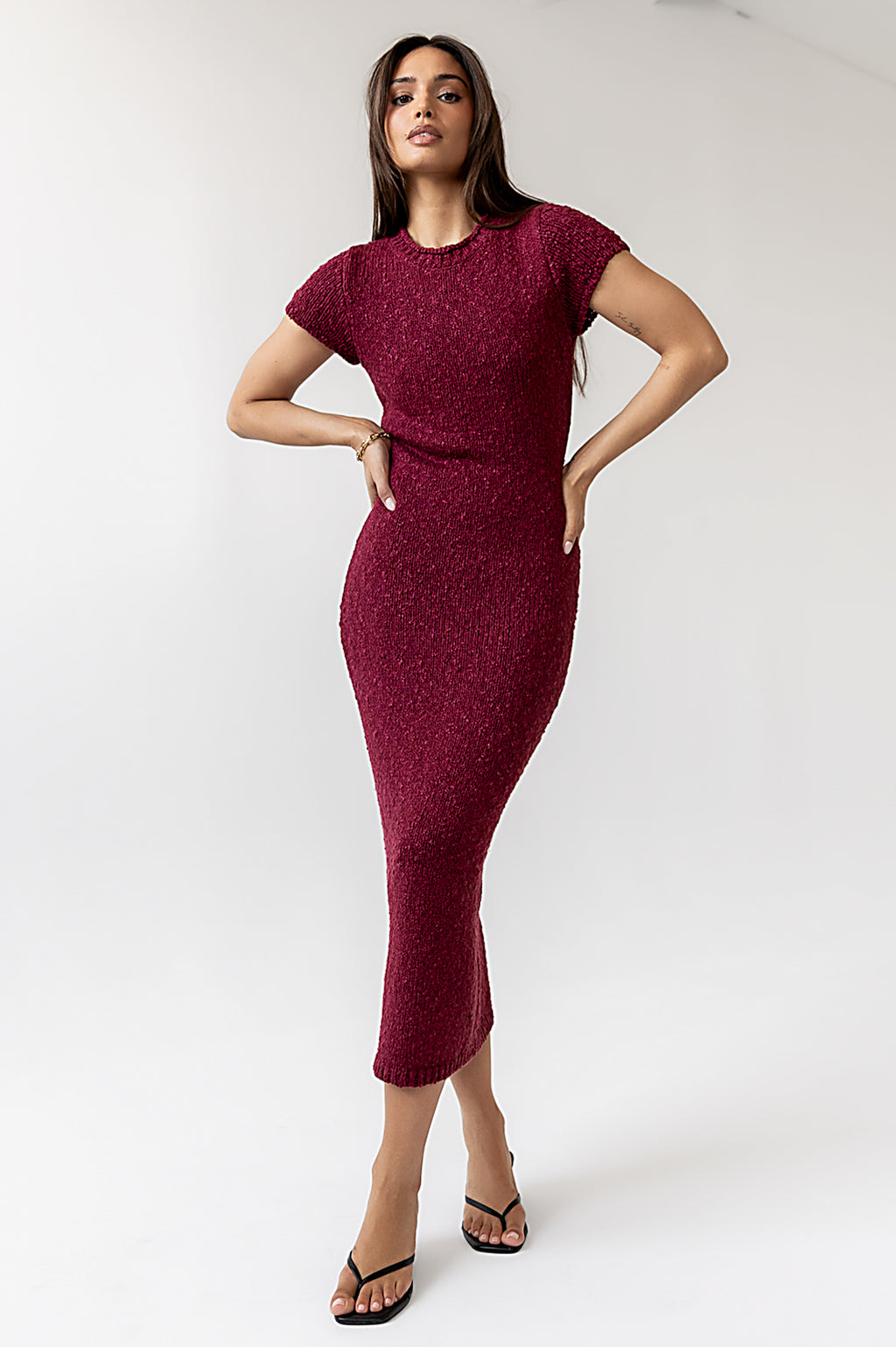 Hadley Knit Maxi Dress in Plum - FINAL SALE Hadley Knit Maxi Dress in Plum - FINAL SALE