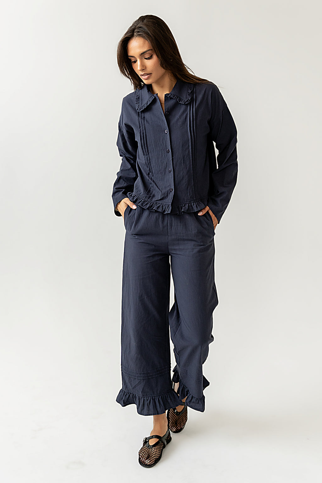 Front Button Closure
