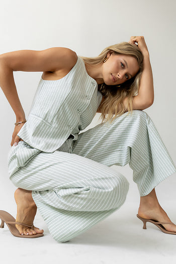 Rosa Wide Leg Pants in Green